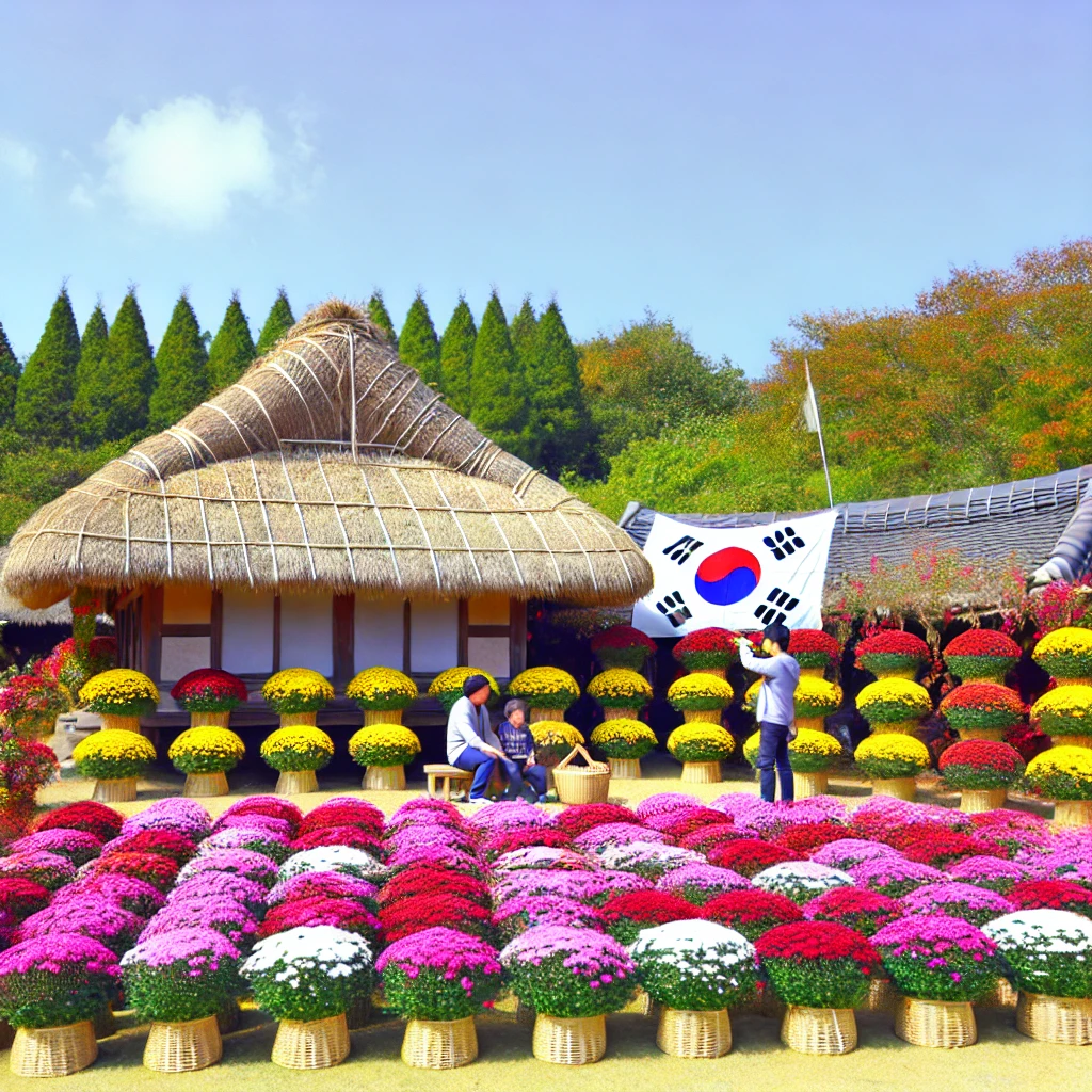 제주민속촌 국화축제